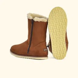 yoho Women Slip-On High-Top Flatform Winter Boots image 4