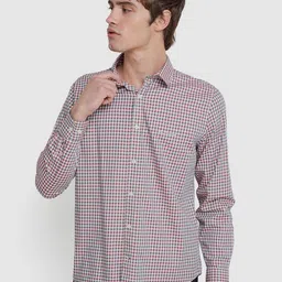 BEN SHERMAN Gingham Checked Cotton Casual Shirt-picture-34