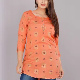 HIGHLIGHT FASHION EXPORT Floral Printed Top image 2