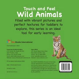 om books international Touch And Feel Wild Animals Board Book - English image 2