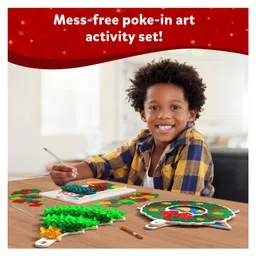 Skillmatics Art & Craft Activity - Poke-in Art DIY Christmas Decor, Mess-free Art for Kids, DIY Craft Kits, Creative Activity, Fine Motor Skills image 2