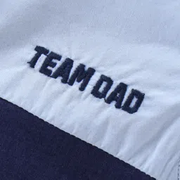 Babyhug 100% Cotton Half Sleeves Regular Collar Cut & Sew Solid Shirt - Navy Blue image 3