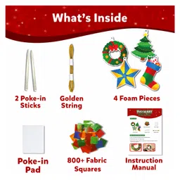 Skillmatics Art & Craft Activity - Poke-in Art DIY Christmas Decor, Mess-free Art for Kids, DIY Craft Kits, Creative Activity, Fine Motor Skills image 3