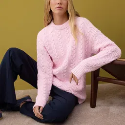 Trendyol Women Cable Knit Pullover-image-87