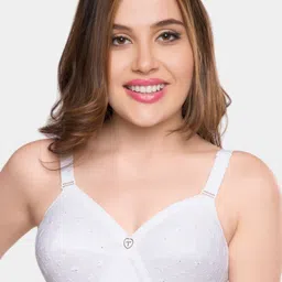 Trylo Krutika Chikan Pure Cotton Non-Padded Non-Wired Full Coverage Bra-picture-38