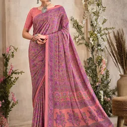 Panzora Floral Poly Crepe Saree-picture-20