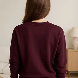 Lagashi Women Typography Printed Round Neck Sweatshirt image 4