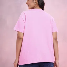 DressBerry Curve Plus Size Donald Duck Print Drop-Shoulder Sleeves Pure Cotton T-shirt image 4