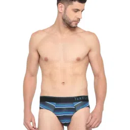 Van Heusen Blue Regular Fit Striped Briefs-picture-23