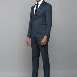 Allen Solly Navy Slim Fit Texture Two Piece Suit image 3