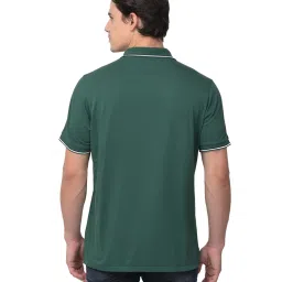 Woodland Green Short Sleeves Solid Polo T-Shirt image 2