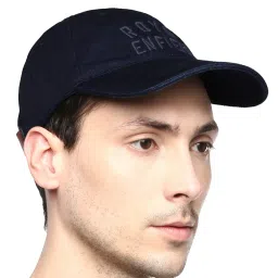 royal enfield Royel Enfield Denim Navy Solid Baseball Cap image 5