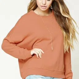 Forever 21 Apricot Regular Fit Sweatshirt image 1
