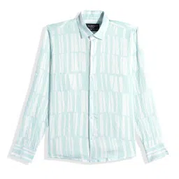 Charchit Boys Green Cotton Printed Shirt image 1