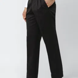 Van Heusen Black Regular Fit Trousers image 3
