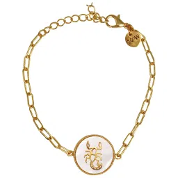 Joker & Witch 18k Gold-Plated Scorpio Zodiac Flexible fit Bracelet image 3