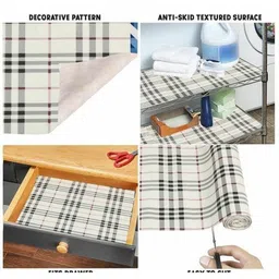 Mopak Decor Black Set of 1 Regular Shelf Liner Organisers image 3