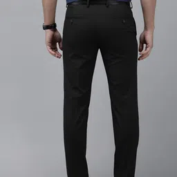 Van Heusen Men Checked Slim Fit Formal Trousers image 3