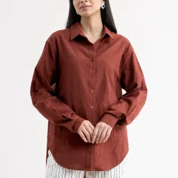 Fablestreet Brown Regular Fit Shirt image 1