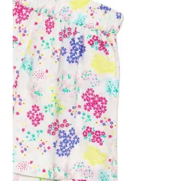 H by Hamleys Kids White Floral Print Shorts image 3