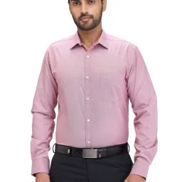 Park Avenue Pink Slim Fit Texture Shirt image 1