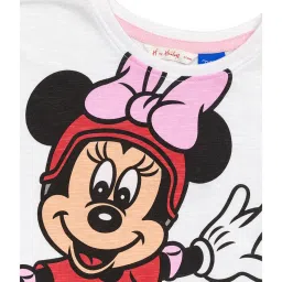 H by Hamleys Kids White Minnie Print T-Shirt image 3