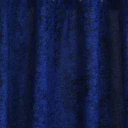 Romee Eyelet Navy Door Curtains (7 ft.) - Set of 2 image 2