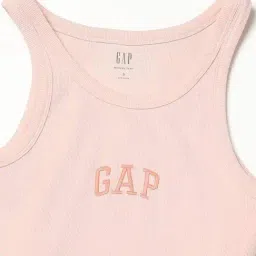 GAP Light Pink Slim Fit Embroidered Tank Top image 5