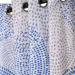 Romee Eyelet White Door Curtain (7 ft.) - Single Piece image 4