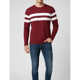 FASHIUM Men Striped T-shirt image 2