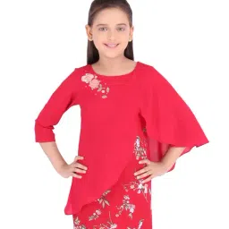 Cutecumber Kids Red Printed Dress-picture-31