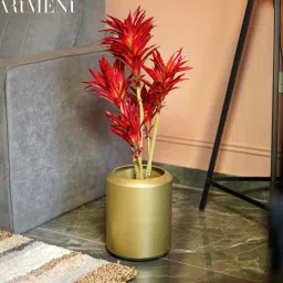 The Artment Minimal Garden Golden Iron Table Planter Pot image 3