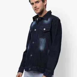 Campus Sutra Blue Regular Fit Jacket image 3