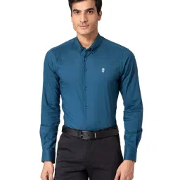 Red Tape Teal Regular Fit Shirt-picture-14