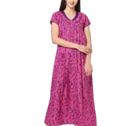 Sweet Dreams Pink Printed Nighty-picture-32
