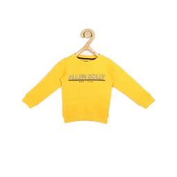 Allen Solly Junior Yellow Graphic Print Sweatshirt-picture-1
