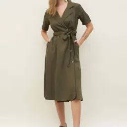 Styli Green Fitted Dress-picture-24