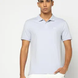 GAP Blue Slim Fit Printed Polo T-Shirt-image-56