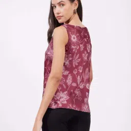 Fablestreet Red Printed Top image 2