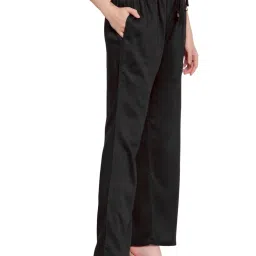 PATRORNA Black Mid Rise Regular Fit Modern Palazzos image 3