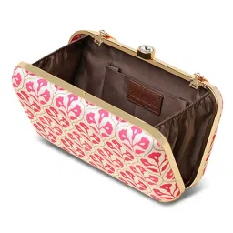 ZOUK Pink Printed Clutch image 3