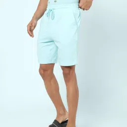 Ajile By Pantaloons Mint Cotton Slim Fit Lounge Shorts image 3
