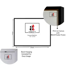 Art Street Calm Sunset Landscape Printed Multicolor Engineered Wood Wall Art image 3