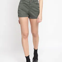 Belliskey Olive Regular Fit Shorts image 1