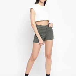 Belliskey Olive Regular Fit Shorts image 5