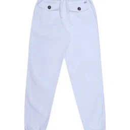 Blue Giraffe Kids White Regular Fit Joggers image 2