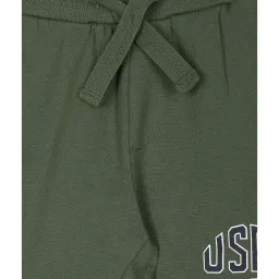 U.S. Polo Assn. Kids Green Solid Joggers image 3