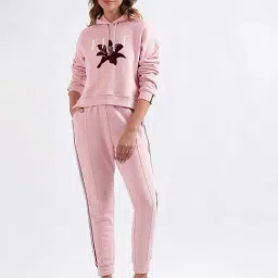 Elle Pink Cotton Printed Sweatshirt image 4