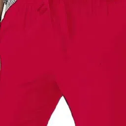 PATRORNA Dark Pink Mid Rise Relaxed Fit Joggers image 3