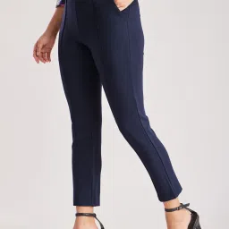 FableStreet LivIn Straight Fit Cropped Pants image 3